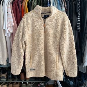 Sherpa Pullover Simply Southern quarter zip jacket